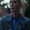 Emilia Fox Silent Witness Leather Black Jacket