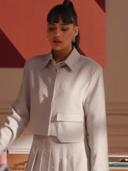 Emily In Paris Genevieve White Jacket