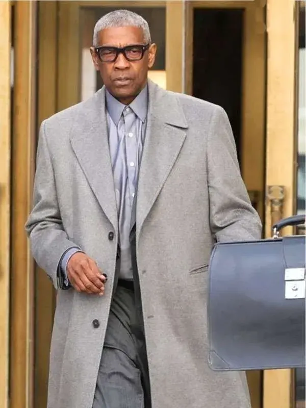 Flood Denzel Washington Grey Coat