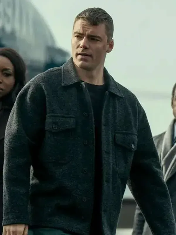 Gabriel Basso The Night Agent S03 Wool Jacket