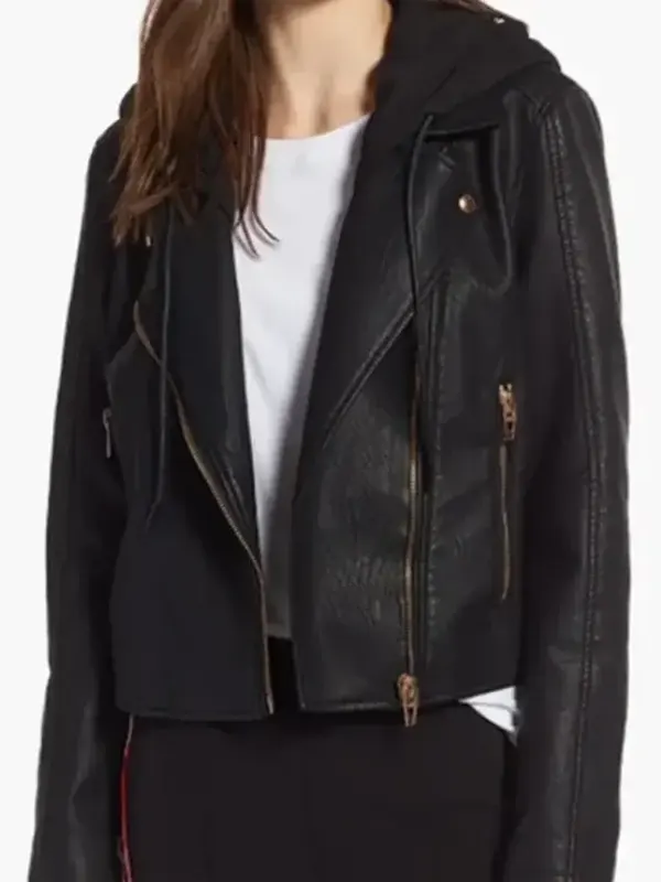 General Hospital Eden McCoy Black Leather Jacket