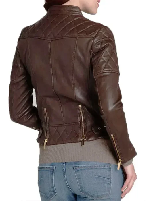 General Hospital Felicia Jones Leather Brown Jacket