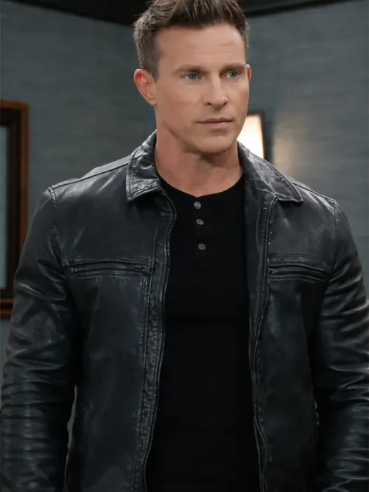 General Hospital Jason Morgan Leather Black Jacket