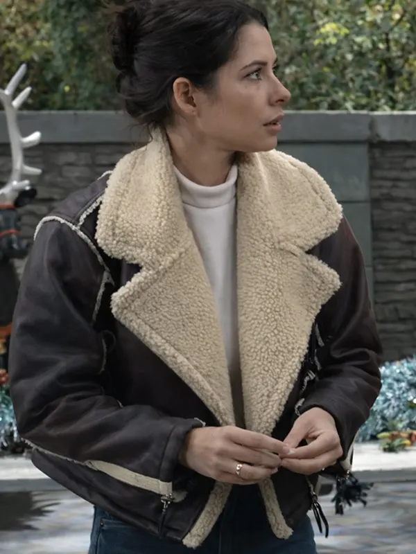 General Hospital Sam McCall Brown Leather Jacket