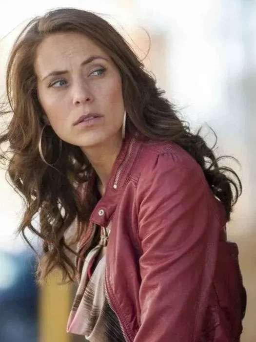 Heidi Johanningmeier Chicago PD Red Leather Jacket