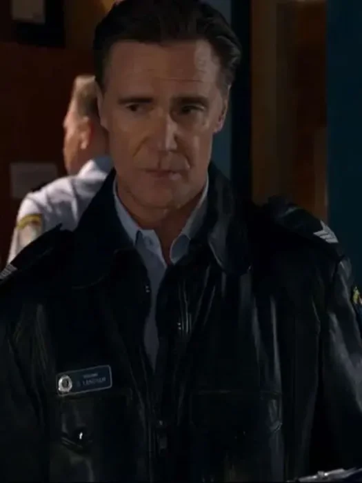 Home and Away Jeremy Lindsay Taylor Police Leather Jacket