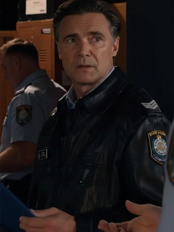 Home and Away Jeremy Lindsay Taylor Uniform Police Jacket Black
