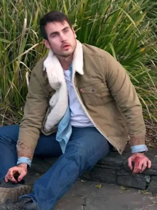 Home and Away Nicholas Cartwright Brown Sherpa Jacket