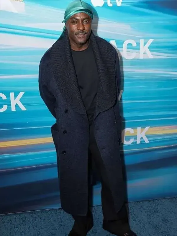 Idris Elba Hijack Wool Coat