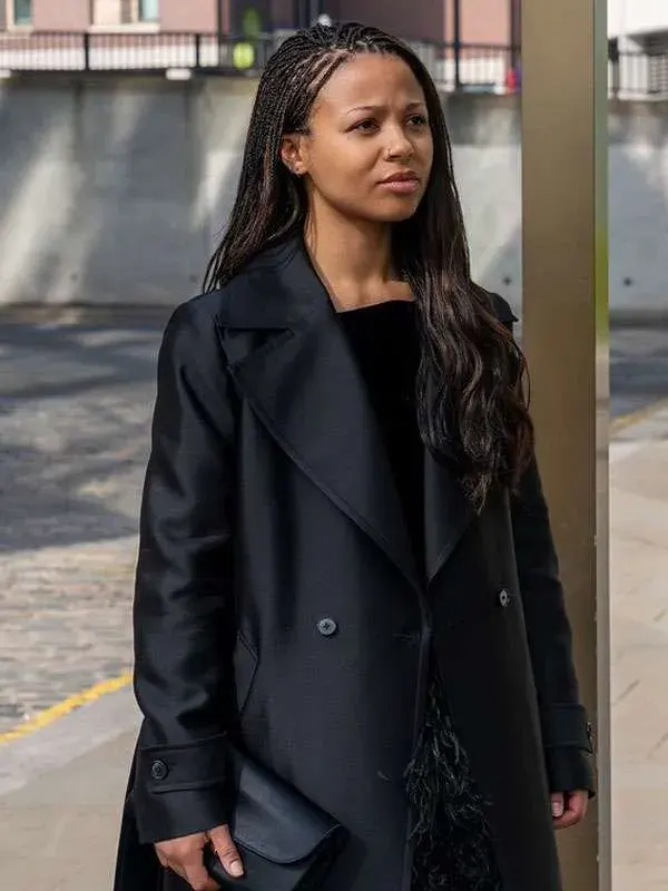 Industry Harper Stern Black Trench Coat