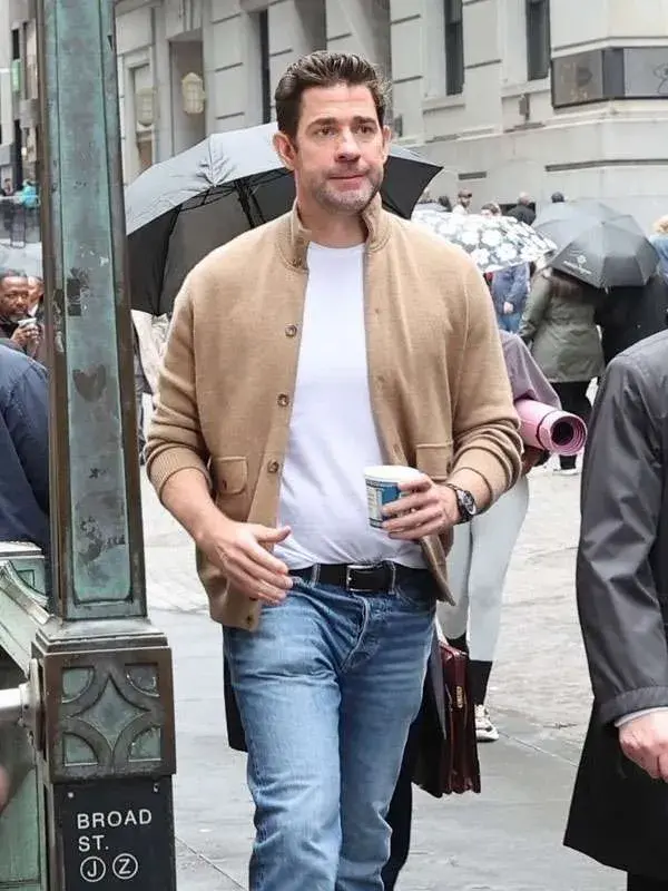 Jack Ryan Movie Beige Jacket