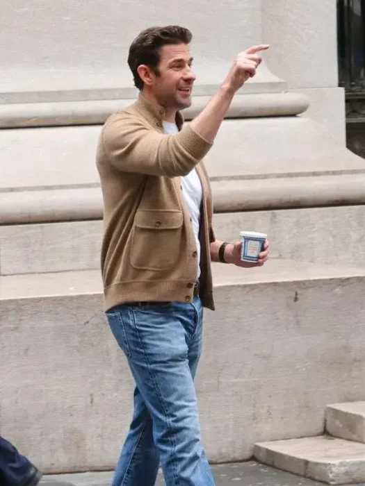 Jack Ryan Movie Beige Wool Jacket