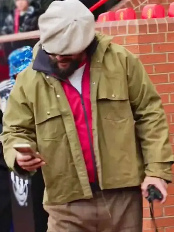 Jason Momoa Olive Green Cotton Jacket