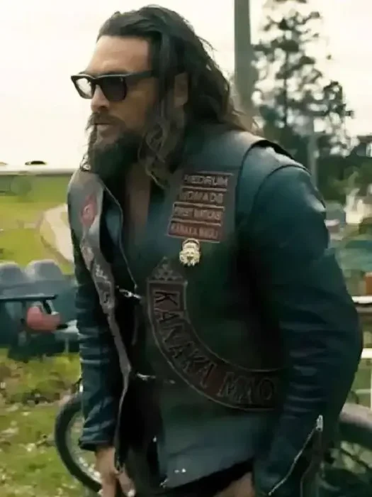 Jason Momoa The Wrecking Crew Leather Vest