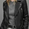 Kayla Craig Black Leather Jacket