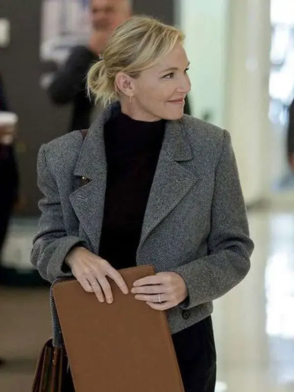 Law and Order SVU Amanda Rollins Grey Cropped Jacket