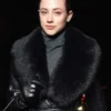 Lili Reinhart Leather Coat