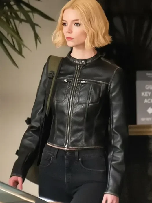 Lucky Anya Taylor Joy Leather Jacket Black