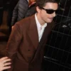 Marty Supreme Timothee Chalamet Brown Blazer