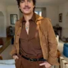 Matt Bomer Outcome 2026 Suede Leather Jacket