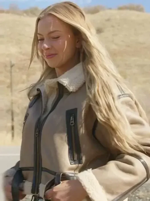 Mayci Neeley The Secret Lives of Mormon Wives Leather Brown Jacket