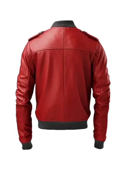 Mens_Stylish_Red_Bomber_Leather_Jacket_Back