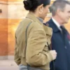 Miranda Rae Mayo Chicago Fire Suede Bomber Jacket