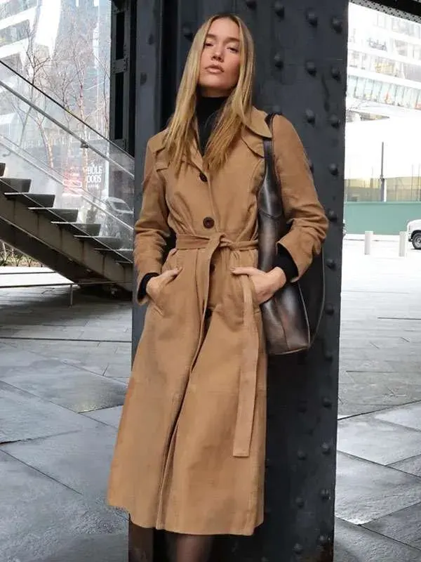 New York City Olivia Ponton Brown Coat
