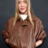 Olivia Ponton Super Bowl Leather Jacket