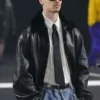 PFW Romeo Beckham Black Leather Jacket