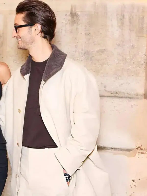Paris Fashion Week Pierre Niney Coat