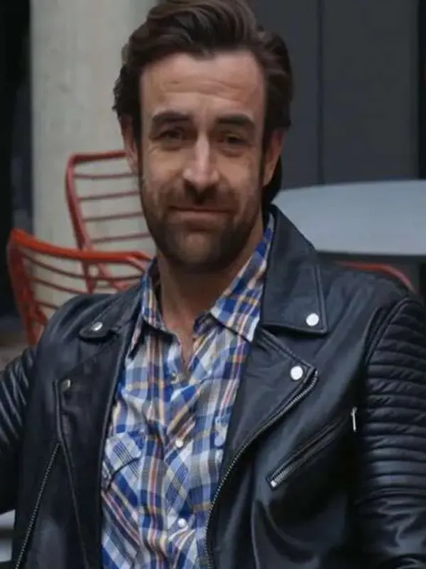 Remi Carter Home and Away Black Leather Jacket