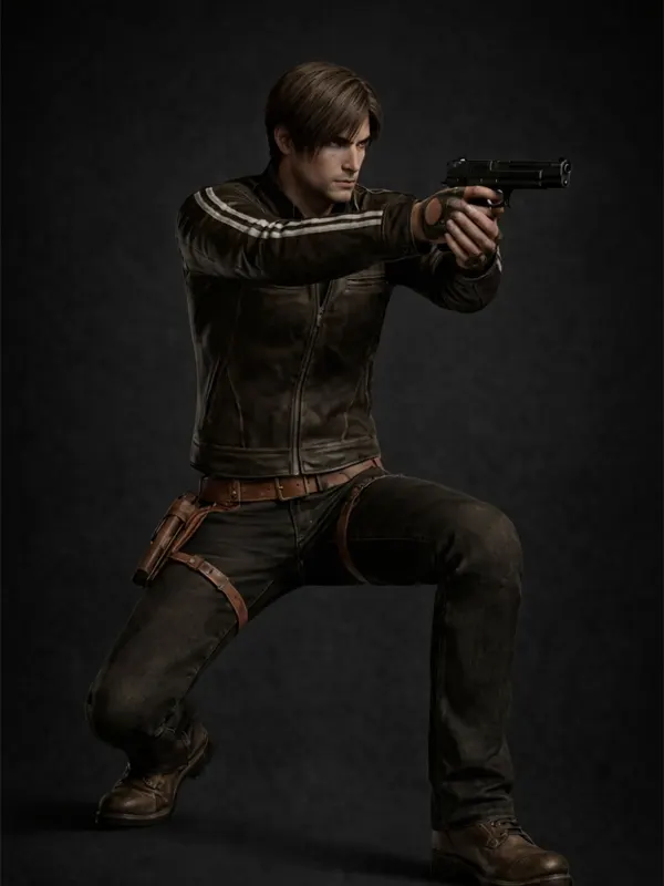 Resident Evil Requiem Leon Kennedy Brown Jacket
