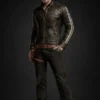 Resident Evil Requiem Leon Kennedy Brown Leather Jacket