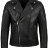 Rhea Ripley Black Leather Biker Jacket