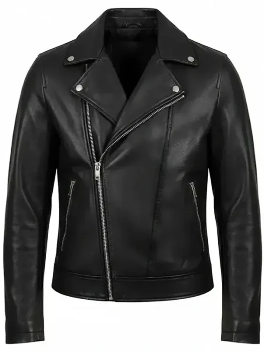 Rhea Ripley Black Leather Biker Jacket