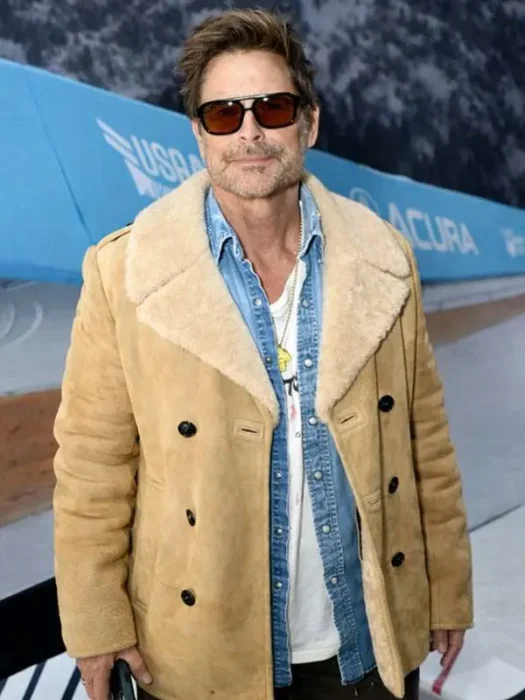 Rob Lowe The Musical Shearling Leather Jacket