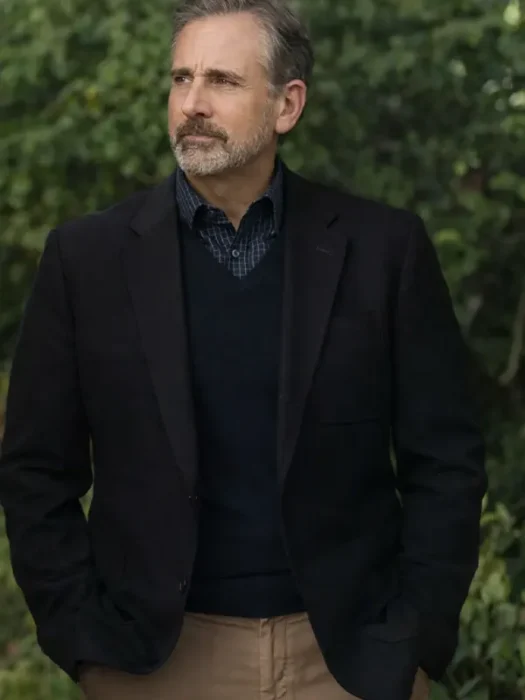 Rooster 2026 Steve Carell Black Blazer