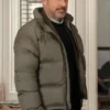 Rooster Steve Carell Grey Puffer Jacket