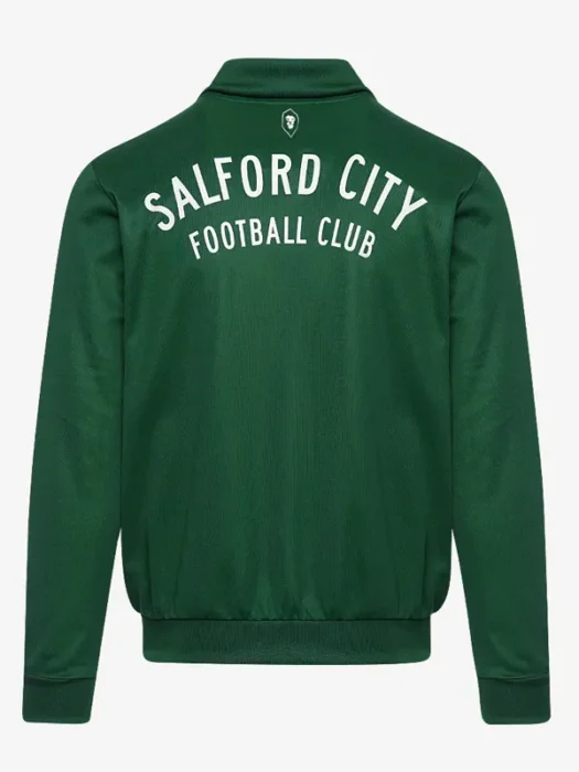 Salford Lads Club Track Green Jacket Back