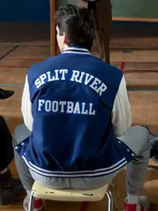 School Spirits Wally Clark Blue And White Varsity Jacket