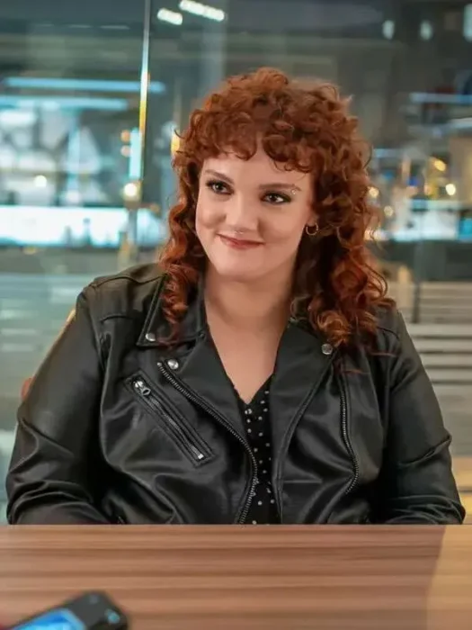 Shannon Purser Watson S02 Black Leather Jacket