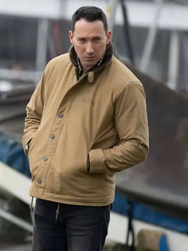 Silent Witness David Caves Brown Cotton Jacket