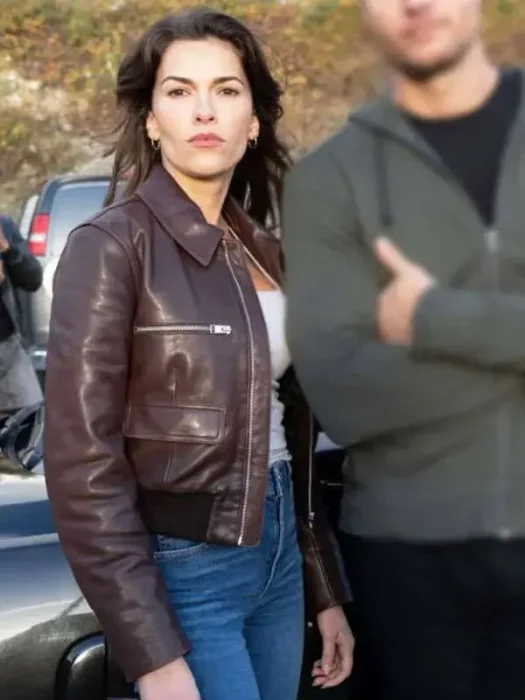 Sofia Pernas Tracker Brown Leather Jacket