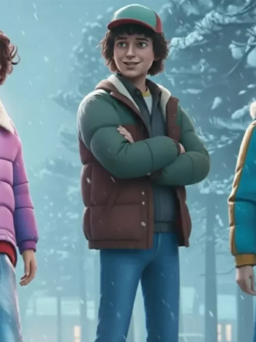 Stranger Things Tales from 85 Dustin Puffer Jacket