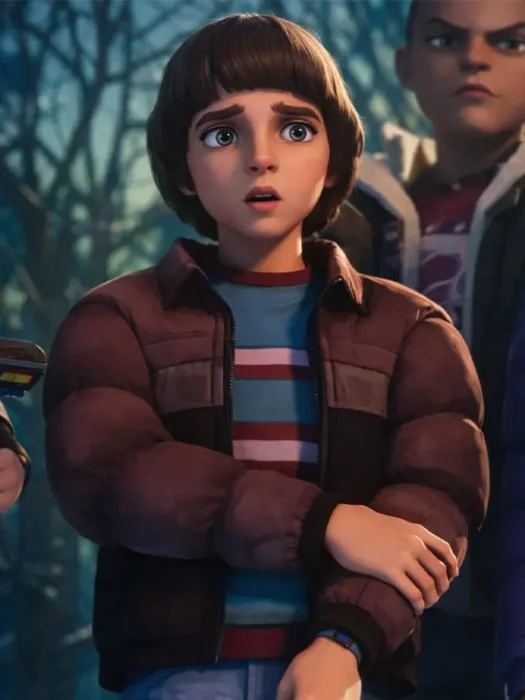 Stranger Things Tales from 85 Will Byers Brown Puffer Jacket