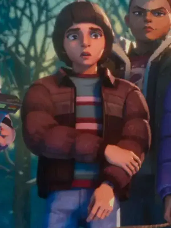Stranger Things Tales from 85 Will Byers Puffer Brown Jacket