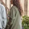 The Drama Zendaya Green Jacket Back