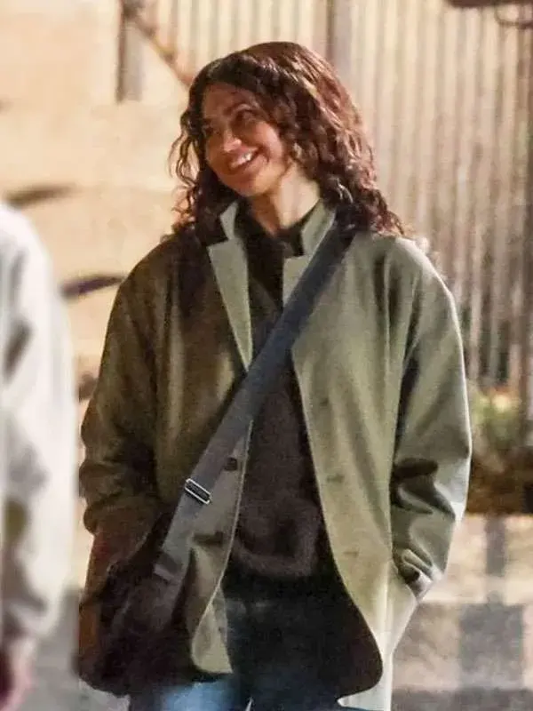 The Drama Zendaya Green Wool Jacket