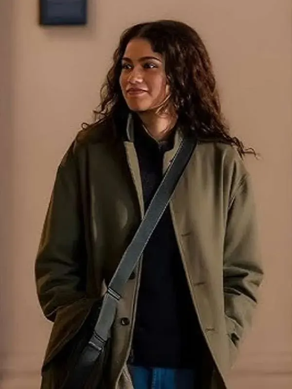 The Drama Zendaya Wool Green Jacket